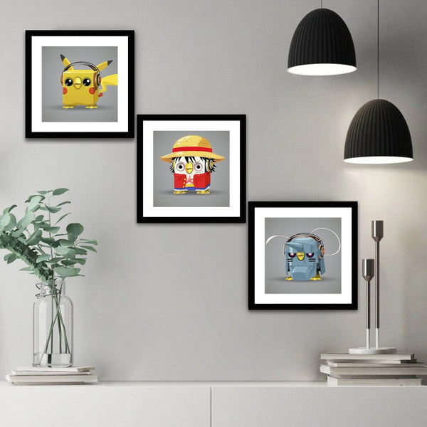 Alfonse, Monkey D Penguin and Pika (Set of 3)