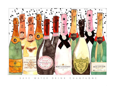 Save Water Drink Champagne
