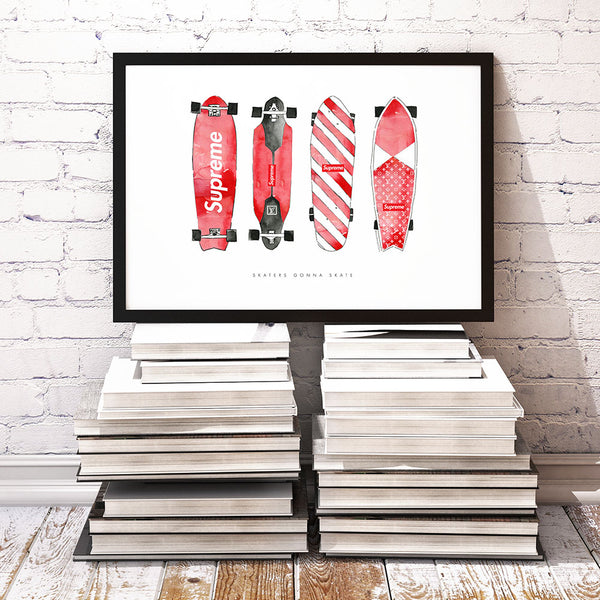 Skaters Gonna Skate Supreme Red
