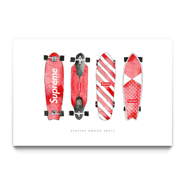 Skaters Gonna Skate Supreme Red