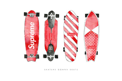 Skaters Gonna Skate Supreme Red