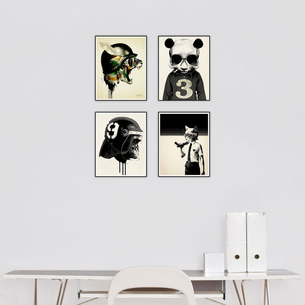 "Hidden Moves" Series Set of 4