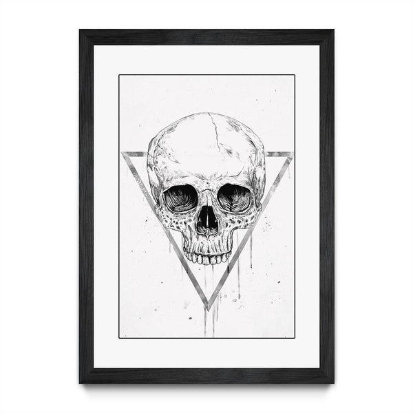 Skull In A Triangle (b/w)