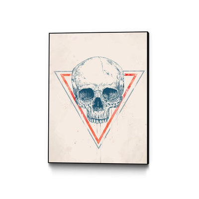Skull in Triangle II (blue / red)