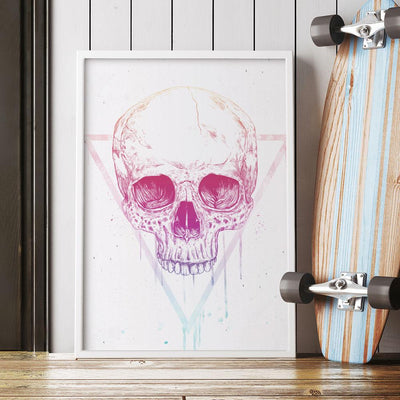Skull in Triangle (mauve)
