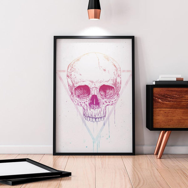 Skull in Triangle (mauve)