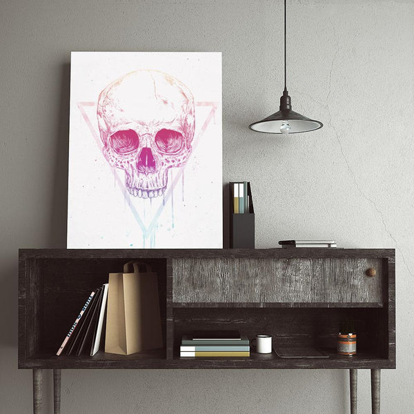 Skull in Triangle (mauve)