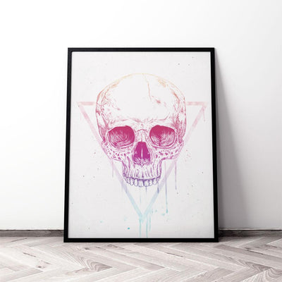 Skull in Triangle (mauve)