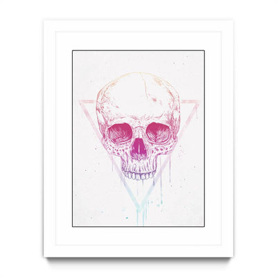 Skull in Triangle (mauve)