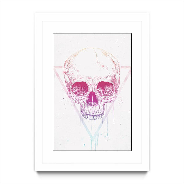 Skull in Triangle (mauve)