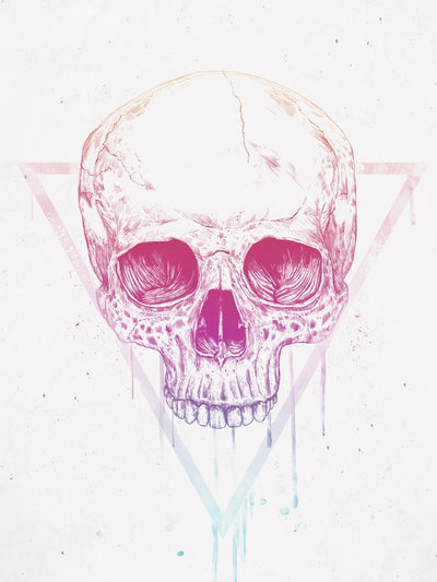 Skull in Triangle (mauve)