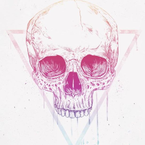 Skull in Triangle (mauve)