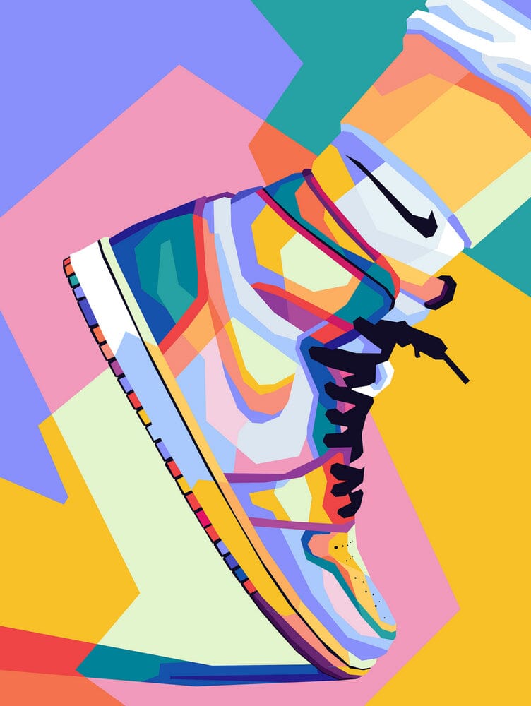 Sneakers Wpap Pop Art by azlan xavier - Eyes On Walls Sneakers Wpap Pop Art by azlan xavier - Eyes On Walls