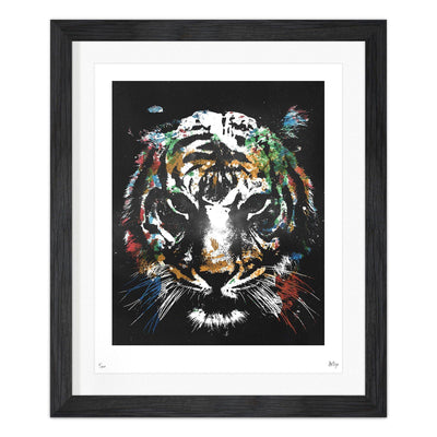 Eye of the Tiger PKAN - Hand Embellished Print