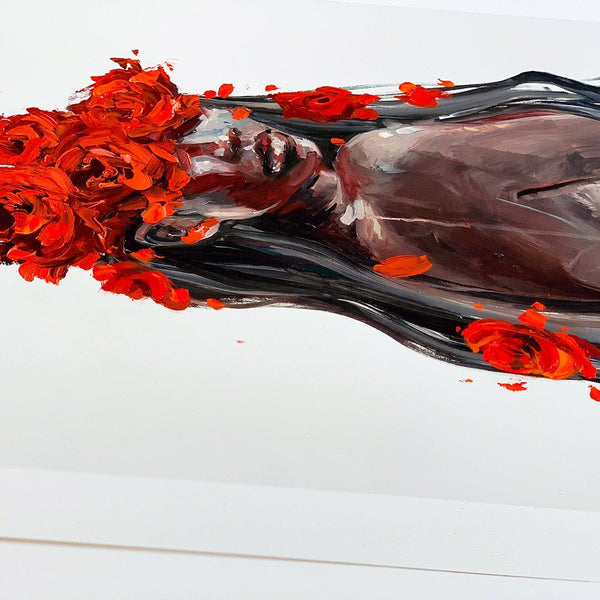 The Scent of Fire - Hand Embellished Print