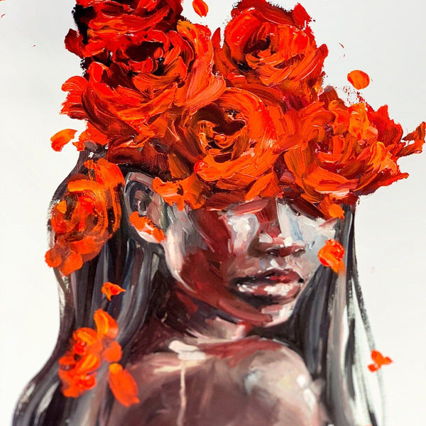 The Scent of Fire - Hand Embellished Print