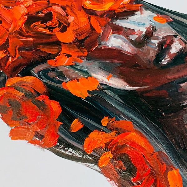 The Scent of Fire - Hand Embellished Print