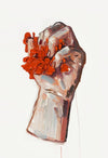 Hand and Geraniums