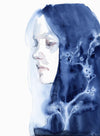 Winter Tree on Blue Porcelain
