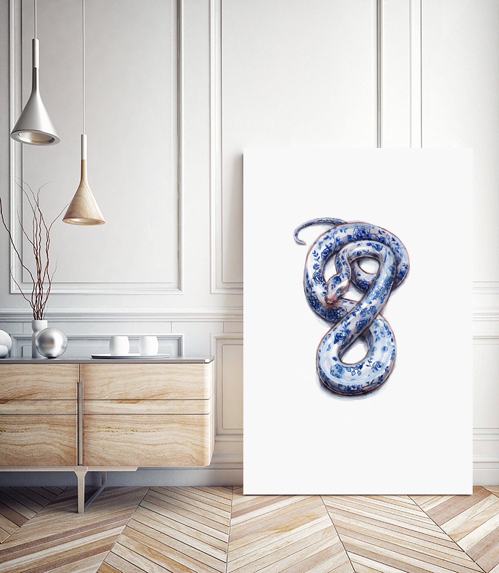 Porcelain Snake by Agnes Cecile - Eyes On Walls