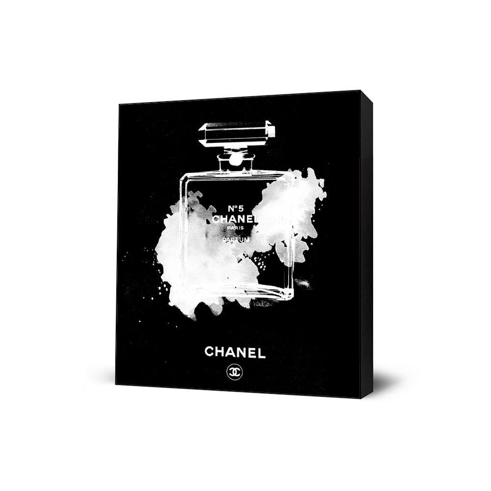 Chanel Perfume Bottle Invert» Throw Pillow by Mercedes Lopez Charro