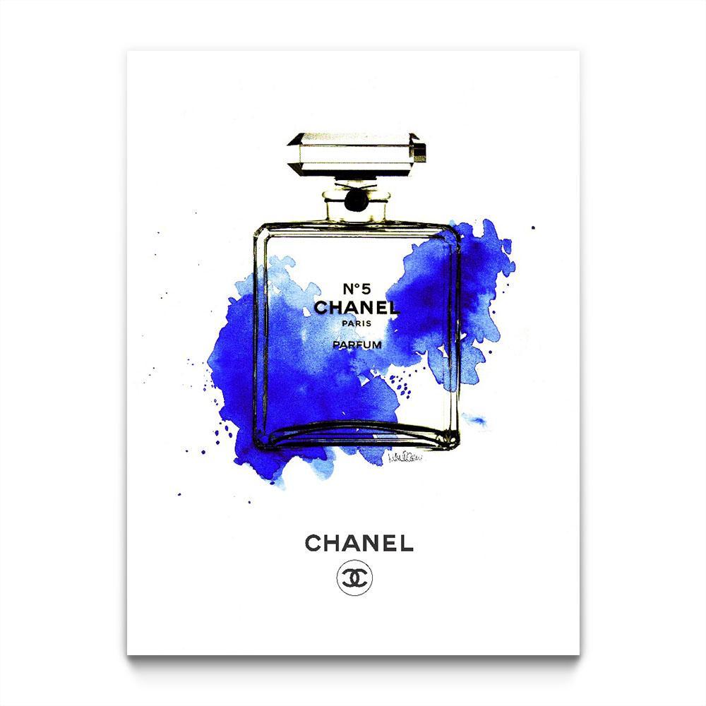 Chanel Bottle Blue by Mercedes Lopez Charro - Eyes On Walls