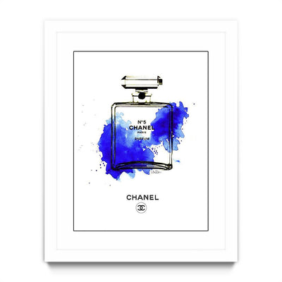 Chanel Bottle Blue by Mercedes Lopez Charro - Eyes On Walls