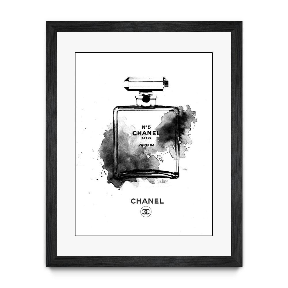 Chanel B & W  Chanel wall art, Chanel art print, Chanel art