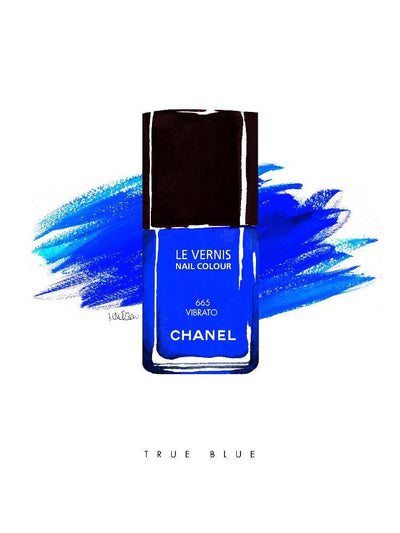 Chanel Blue Nails