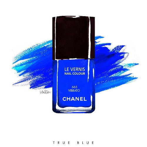 Chanel Blue Nails