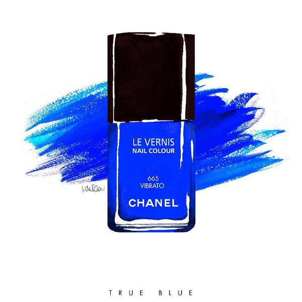 Chanel Blue Nails