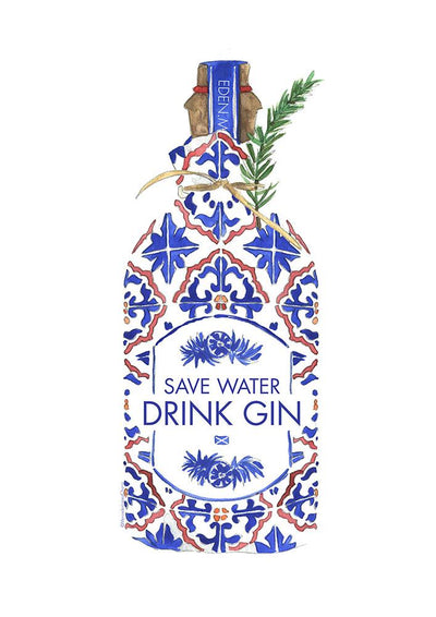 Save Water Drink Gin