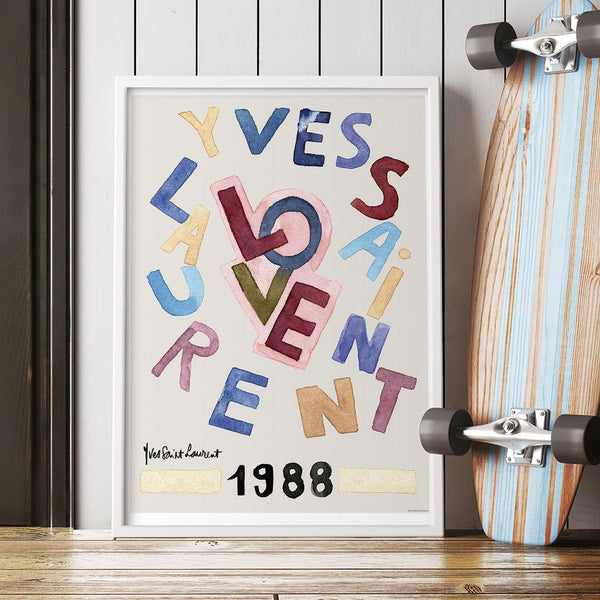 YSL Love by Mercedes Lopez Charro - Eyes On Walls