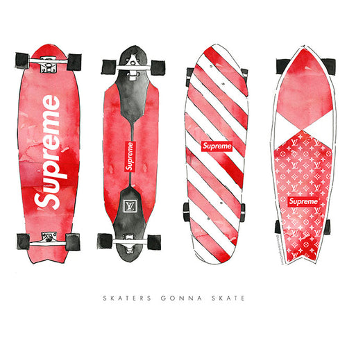Skaters Gonna Skate Supreme Red
