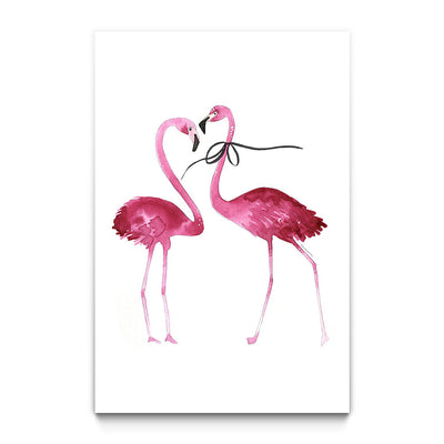 Flamingos with Bow