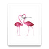 Flamingos with Bow