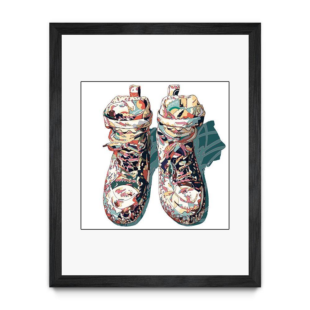 Digital Art Print, Sneaker Art, Jordans, Gallery Wall Art, Art Print,  INSTANT DOWNLOAD, Gallery Wall, Hand Drawn Art Print - Etsy