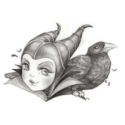 Maleficent and Crow