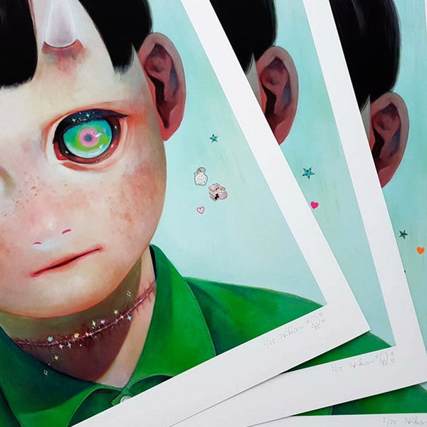 Whereabouts of God # 1 - Hand Embellished Print