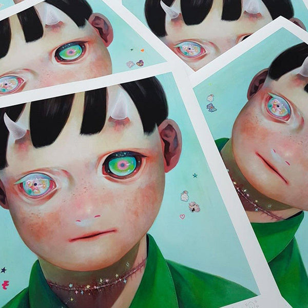 Whereabouts of God # 1 - Hand Embellished Print