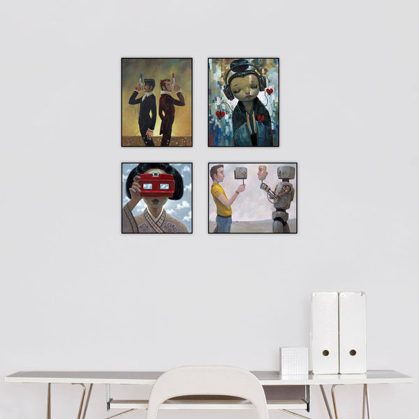 "Aaron Jasinski 3" Series Set of 4