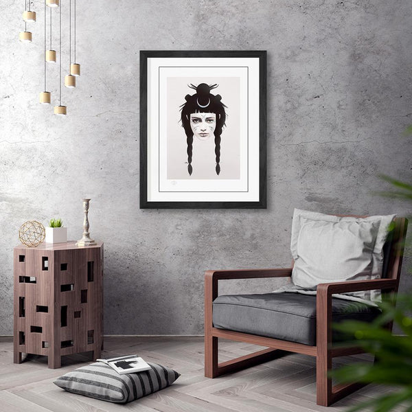 Never Turns - Hand Embellished Print