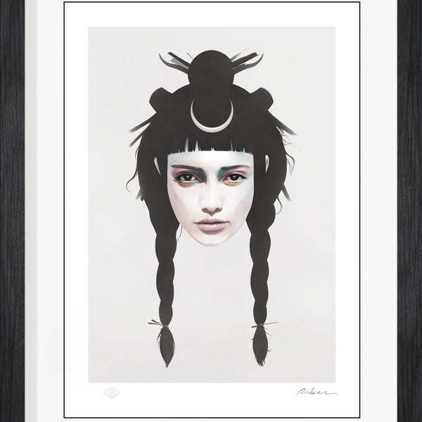 Never Turns - Hand Embellished Print