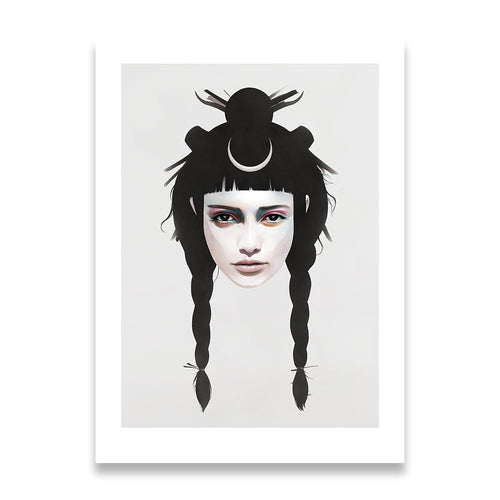 Never Turns - Hand Embellished Print