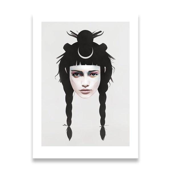 Never Turns - Hand Embellished Print