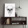 Skull In A Triangle (b/w)