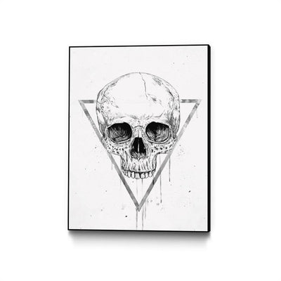 Skull In A Triangle (b/w)