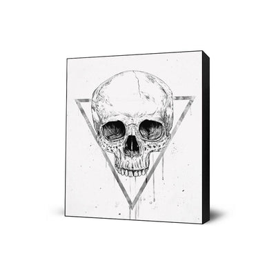 Skull In A Triangle (b/w)