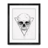 Skull In A Triangle (b/w)