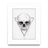 Skull In A Triangle (b/w)